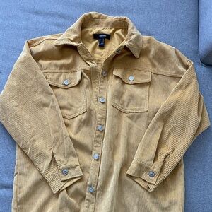 Forever 21 Camel Corduroy Shirt